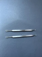 2 x Tweezerman  Blackhead Remover Solid Stainless Steel Made In Italy Low Ship