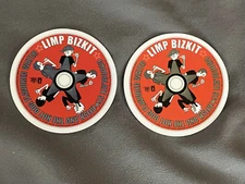Lot (2) LIMP BIZKIT 2 1/4" x 2 1/4" Band Logo STICKERS Fred DURST FAST! FREE!