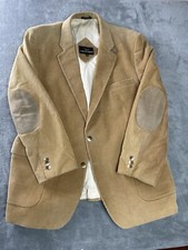 Mens VTG CORTEFIEL Jacket Blazer Coat 46R 44 Corduroy Professor Elbow Patches