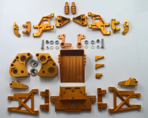 Dhawk Racing Aluminum Conversion Kit Gold For Team Associated RC10 Classic Kit