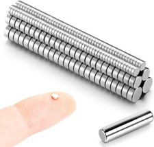 200 Mini Magnets - 100Pcs 3X1Mm, 50Pcs 4X2Mm, 50Pcs 5X2Mm - Tiny Thin Magnets f