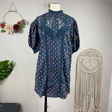 Farm Rio Women’s NAV Navy Mini Cashew Dress XS