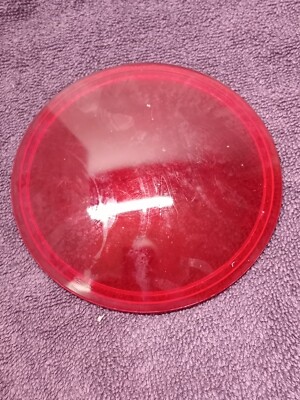 Vintage KOPP GLASS RED LENS 4 13/16 in.