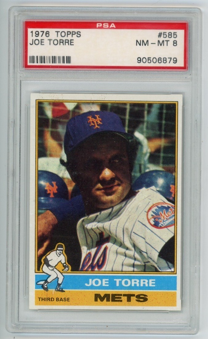 1976 Topps #585 Joe Torre New York Mets HOF PSA8 NM-MT Tough Card