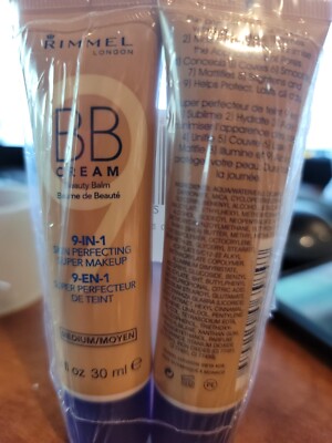 Rimmel London Bb Cream Super Makeup Medium 1.0 Oz Pack of 2
