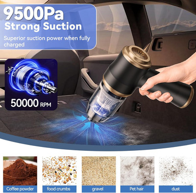 Mini Car Vacuum Portable Cordless Handheld Vacuum Cleaner and Air Duster 2 in...