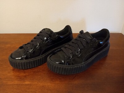 Size 6.5 - PUMA Fenty x patent leather Creeper Black Womens