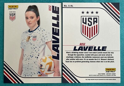 Rose Lavelle 2023 Panini Instant US WOMEN'S NATIONAL TEAM Card #S-RL USA (Base)
