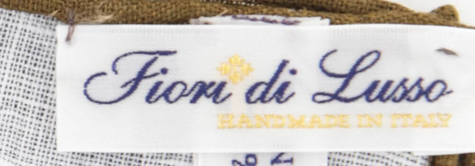 Fiori Di Lusso Gray Solid Linen Pocket Square - 12 3/8" x 12 3/8" (827) - Image 4 of 4