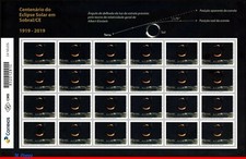 3415 BRAZIL 2019 SOLAR ECLIPSE IN SOBRAL, EINSTEIN, RELATIVITY THEORY SHEET MNH