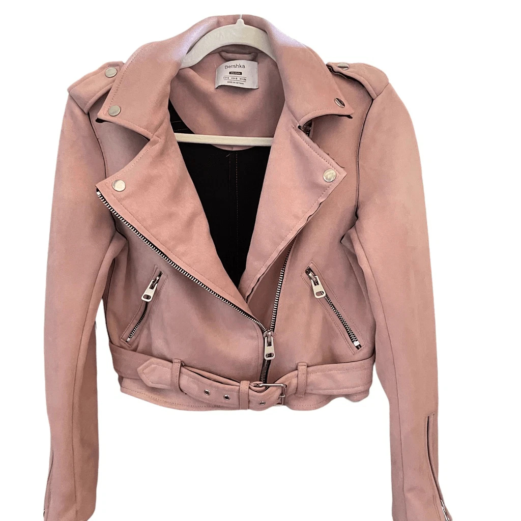 Bershka suede jacket cheap