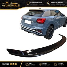 GLANZ SCHWARZ DACHLIPPE SPOILER FLÜGEL FÜR AUDI Q2 SQ2 2016 2019 KUNSTSTOFF 4X4 SUV UK