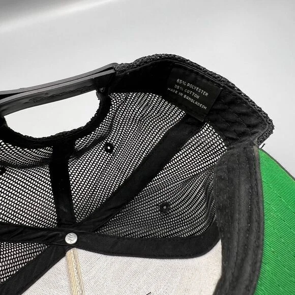 Diamond Supply Co Trucker Sombrero Hombre Negro Verde Gorra A Presión Trasera Foto 4 de 4