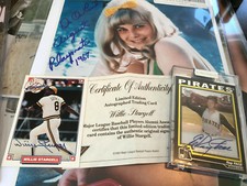 Willie Stargell Elroy Face auto signed 2004 Topps Chrome + Nabisco AUTOGRAPH SP 