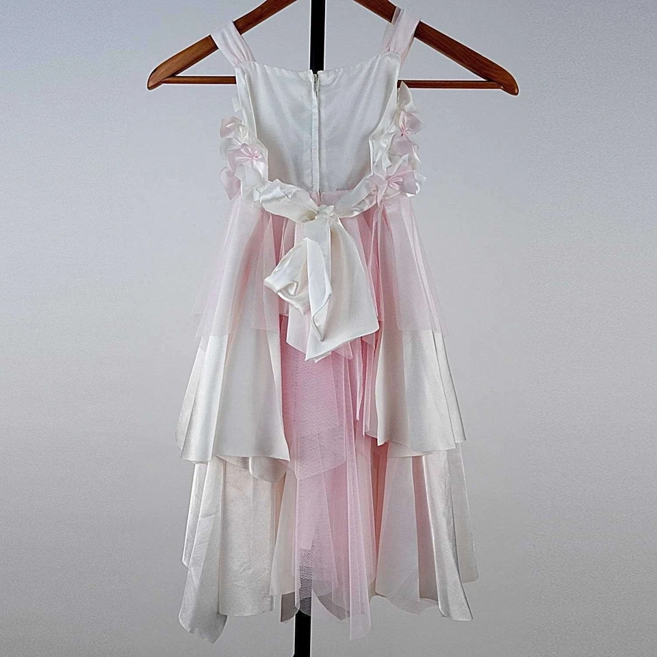 Vestido BISCOTTI Etiqueta Talla 6 Niñas ROSA Fiesta Cumpleaños Navidad Princesa Foto 2 de 4