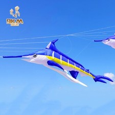 7m Marlin Fish Kite Line Laundry Pendant Soft Inflatable 30D Ripstop with Bag