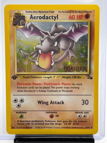 Aerodactyl (Prerelease) 01/62 Wotc Promo Holo 1st Edition (LP)