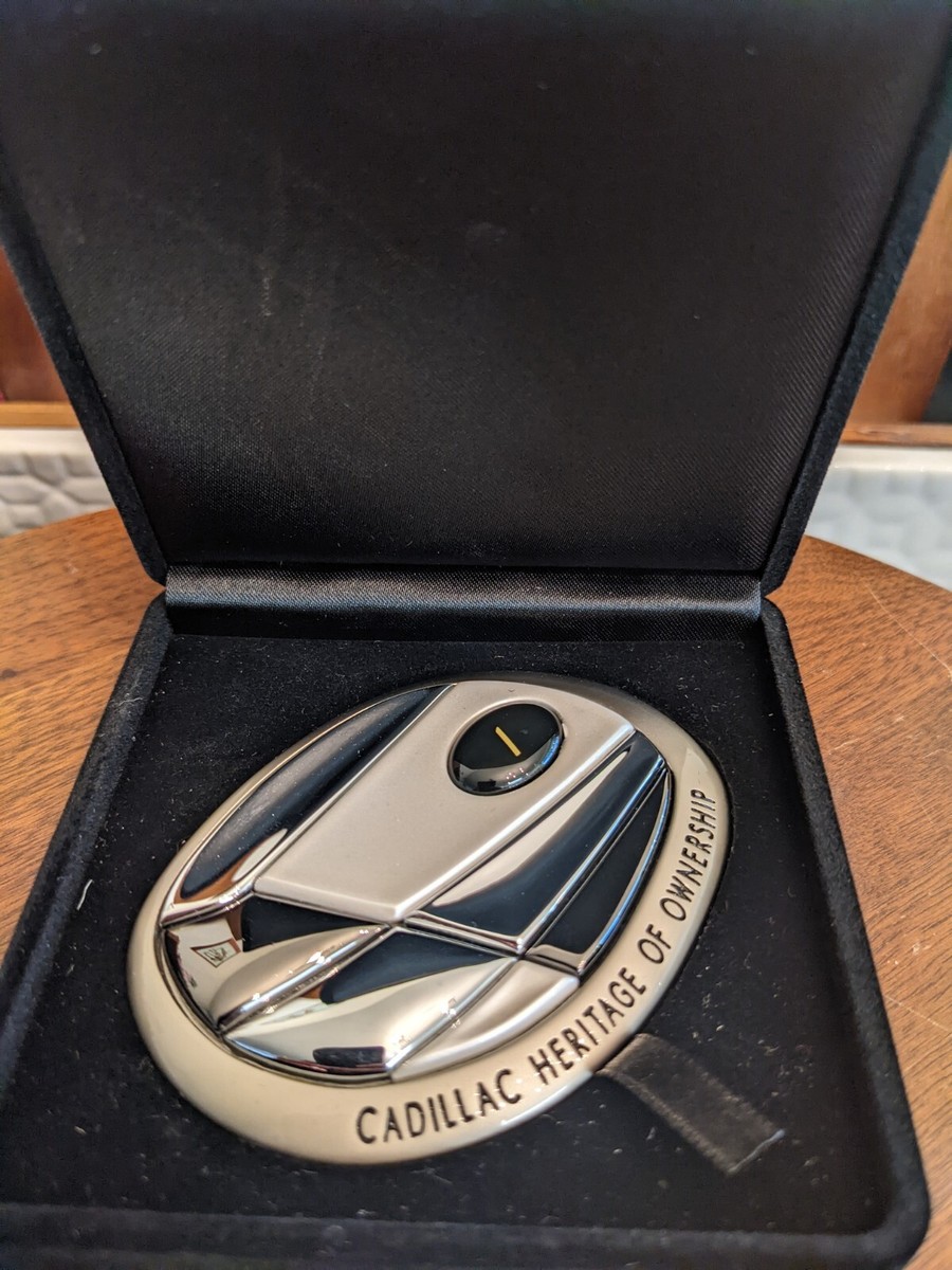 Early Cadillac Heritage of Ownership Medallion/ Emblem in Box (#1