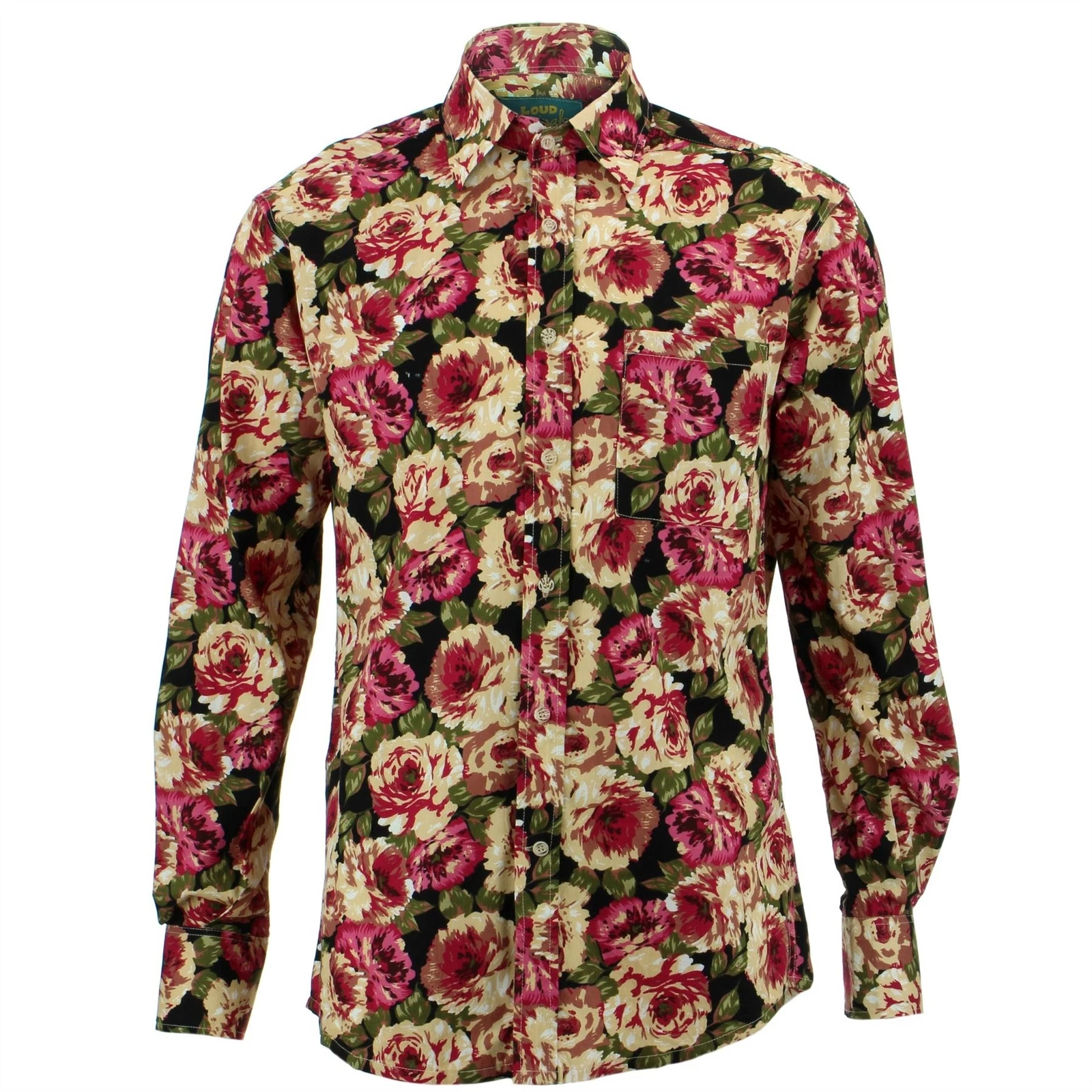 Mens Shirt Loud Originals REGULAR FIT Floral Retro Psychedelic Fancy