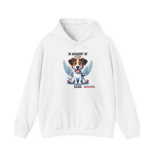 DigiPups Jack Russell Terrier Custom Memory Angel Cartoon Dog Hoodie Sweatshirt - Picture 2 of 5