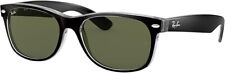 Ray-Ban RB2132 6052 55-18 Men's New Wayfarer Sunglasses - Black