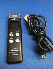 NICE EVISTR L157 16GB Digital Voice Recorder - Black, Playback, Rechargeable