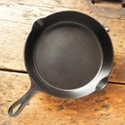 Antique GRISWOLD Cast Iron SKILLET Frying Pan # 9 LARGE SLANT LOGO - Ironspoon