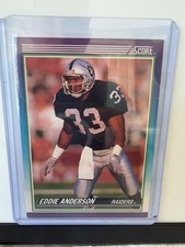 Score 1990 Eddie Anderson Oakland Raiders Football Base Set Card #169