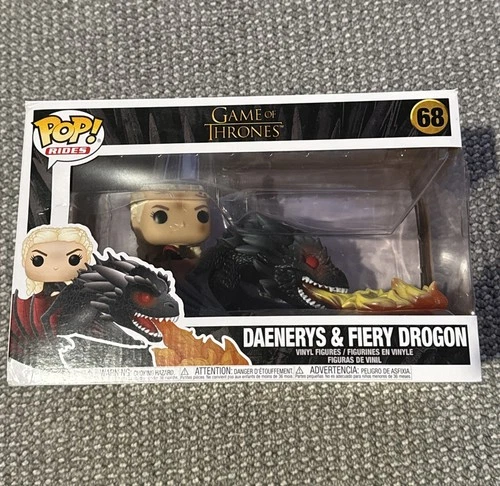 Funko Pop! Game of Thrones Daenerys Riding Fiery Dragon Vinyl Figure#68