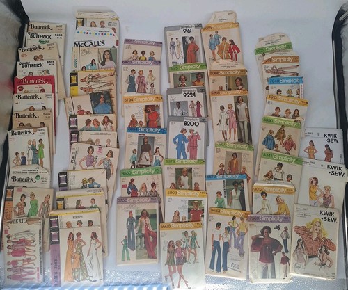 Vtg Sewing Patterns Lot 1970s Womens Misses Mccall's Butterick Simplicity 50+