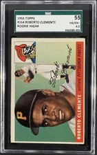 1955 Topps #164 Roberto Clemente RC Rookie SGC 4.5 VG-EX+ Nice Color
