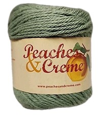 New 1 Skein Peaches  Creme 100 Cotton Yarn 2.5 oz Rosemary Approx 120 Yards