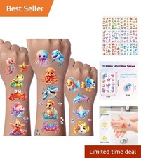 Durable and Skin-Friendly Ocean Animal Tattoos - Perfect Kids' Party Supplies