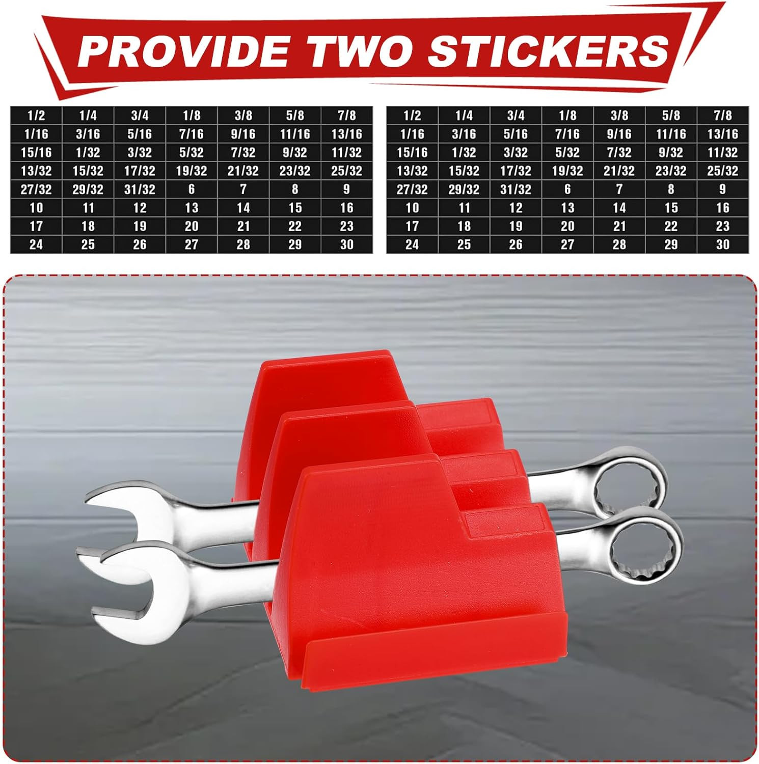 80 Slot Magnetic Wrench Organizer - Portable Tool Storage Shelf Storage tools US