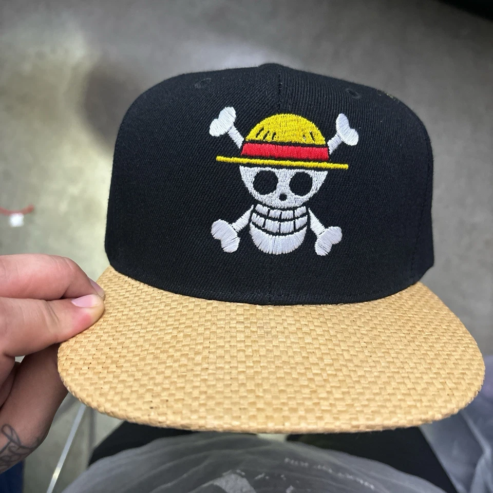 Цельный соломенный козырек пиратская бейсболка  - Изображение 2 из 4