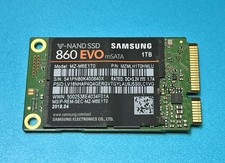 Samsung 860 EVO 1TB mSATA SSD MZ-M6E1T0 84% Health Tested & Secure Erased