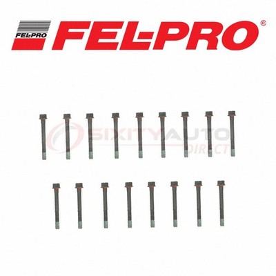 Fel-Pro Cylinder Head Bolt Set for 1987-1991 GMC V1500 Suburban 6.2L V8 - zh