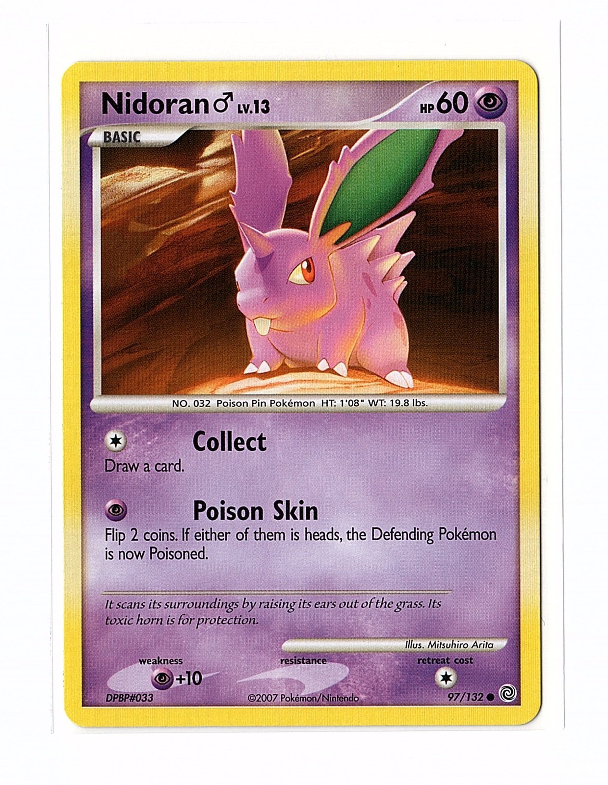 Nidoran M 97/132 Secret Wonders Regular (Non-Holo) Pokemon Card LP