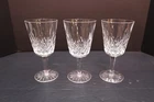 Set 3 Vintage Waterford Crystal Lismore 6 7/8" Water Goblets/Wine Glasses Stems