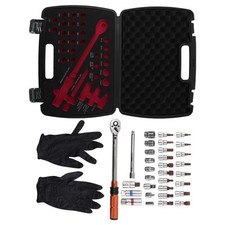 Clé Dynamométrique 3/8" 5-60Nm avec Douilles Magnétiques Embouts 29 Pièces