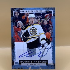 2015-16 Upper Deck Portfolio - Rookie Color Photos Colin Miller #242 (RC) Auto.