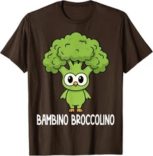 Italian Brainrot Characters Bambino Broccolino Fun Unisex T-Shirt