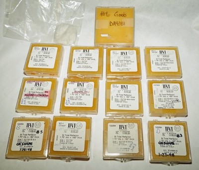 Lot of (14) II-VI Infrared CO2 Laser Mirrors - Silicon & Copper Total Reflectors