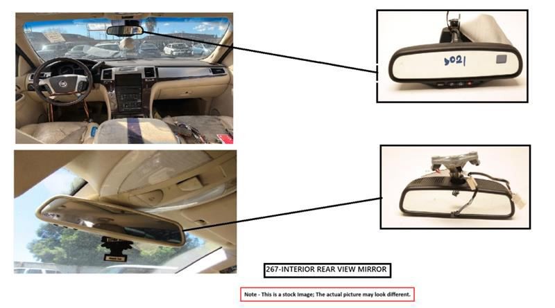 REAR INTERIOR VIEW MIRROR OEM 2016 MASERATI GHIBLI 1YR WRNTY