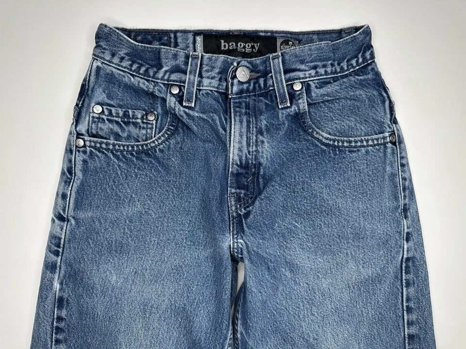 Jeans Denim Vintage Levi’s Silvertab Sueltos Años 90’s Patín Raro Juvenil 10 (25 x 23) Foto 3 de 4