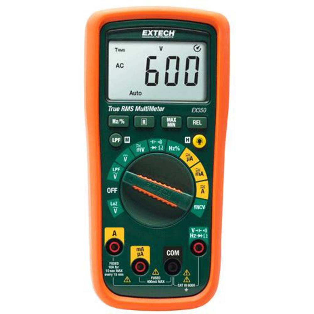 Multimètre Extech EX350 CAT III 600 V pour sécuriser circuits électriques