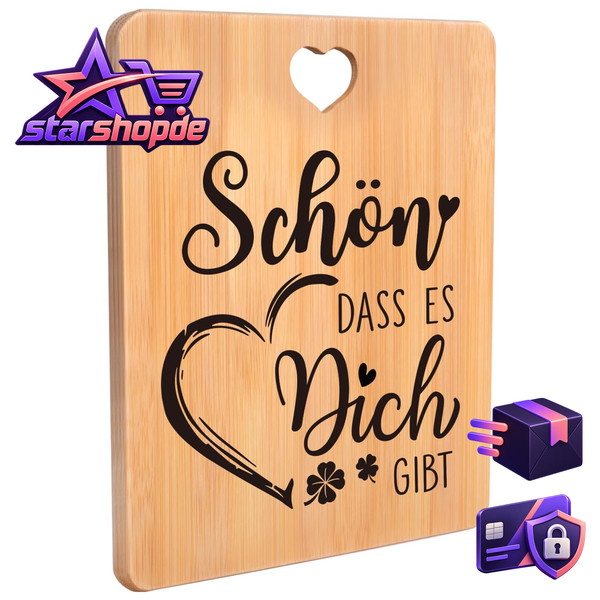 Schneidebrett Bambus Geschenk FüR Frauen DankeschöN Geschenkidee KüChe-image