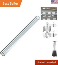 Quartz Glass Tube Replacement, 49.5' Tall 4" diameter