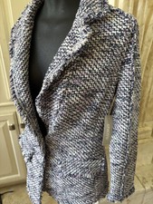 NWT 159 Chico s Tweed One Button Jacket XS