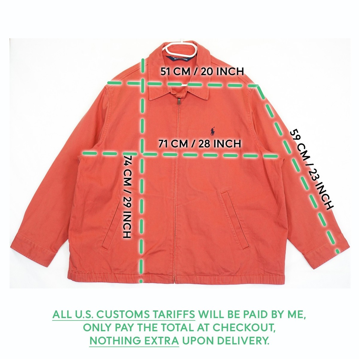 Vintage Polo Ralph Lauren Salmon Pink Full Zip Harrington Jacket Vintage Polo Ralph Lauren Salmon Pink Full Zip Harrington Jacket